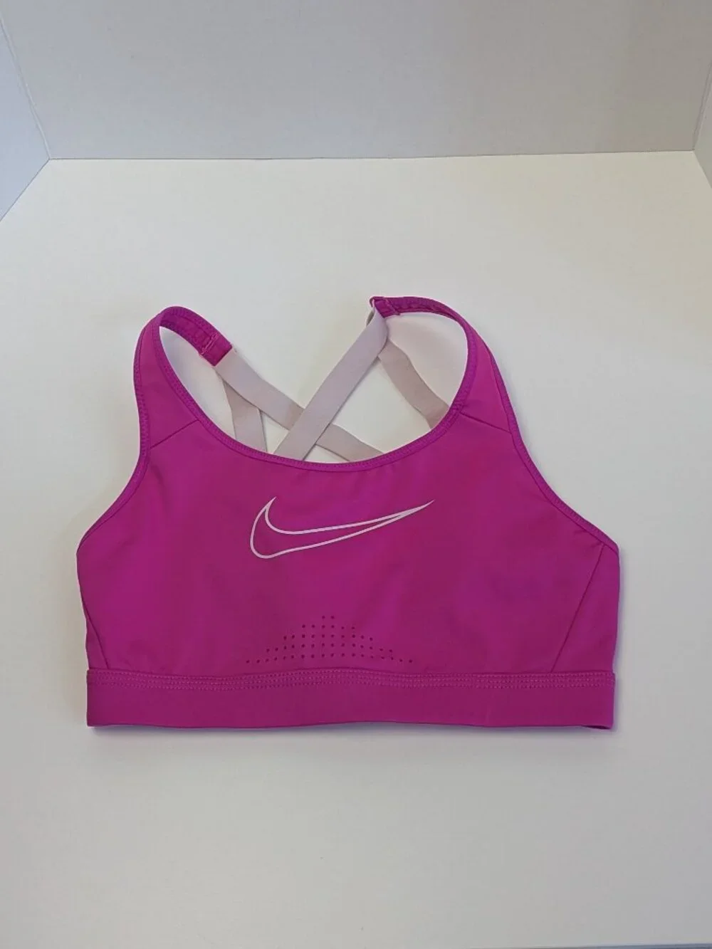 Lot of 3 Nike Sports Bras Medium Pink Black Retro Colorblock Bundle